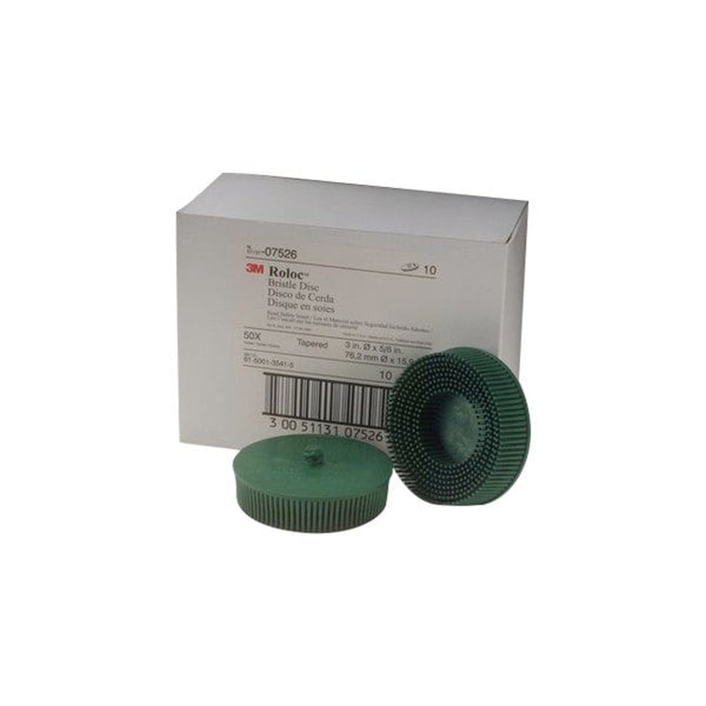 3M - 07526 - Scotch-Brite Roloc Bristle Disc, 3 in, 50 grit - 10/Pack