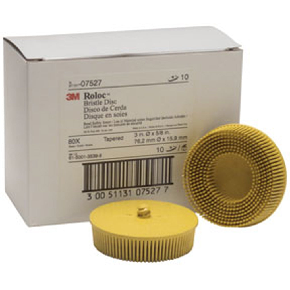 3M - 07527 - Scotch-Brite Roloc Bristle Disc, 3 in, 80 grit - 10/Box