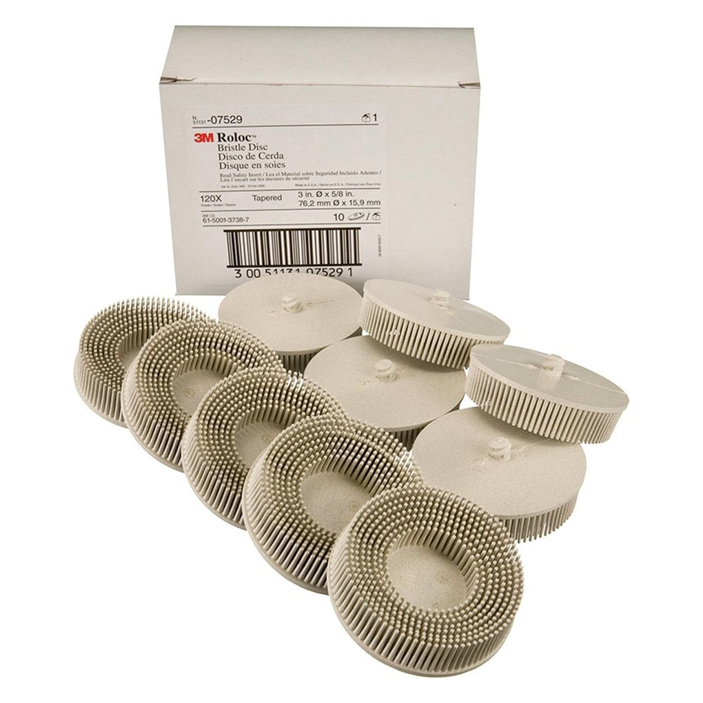 3M - 07529 - Scotch-Brite Roloc Bristle Disc, 3 in, 120 grit