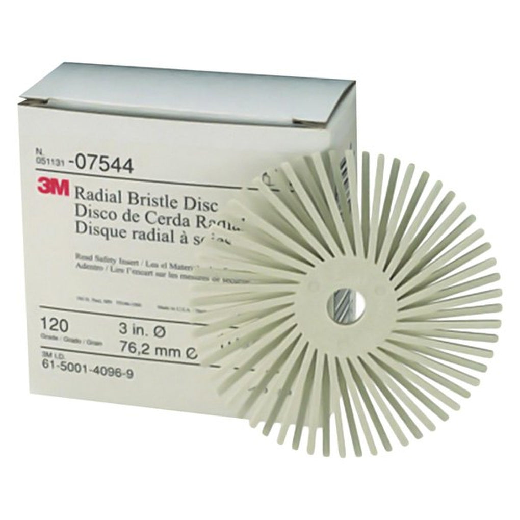 3M - 07544 - Scotch-Brite Radial Bristle Disc, 3 in, 120 grit