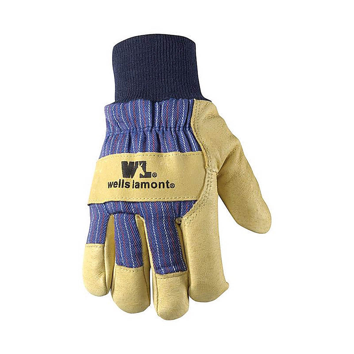 Wells Lamont - 5127XL - Men's Palomino Leather Cold Weather Work Gloves Tan/Blue XL - 1/Pack