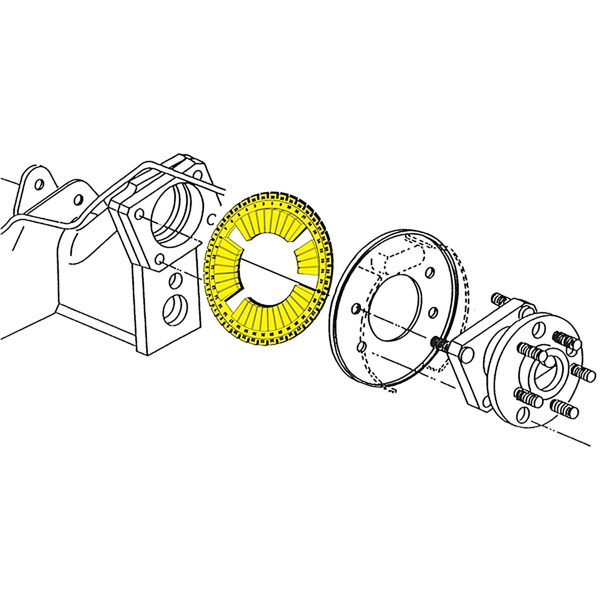 SPC - 75600 - Dual Angle Shim (yellow)