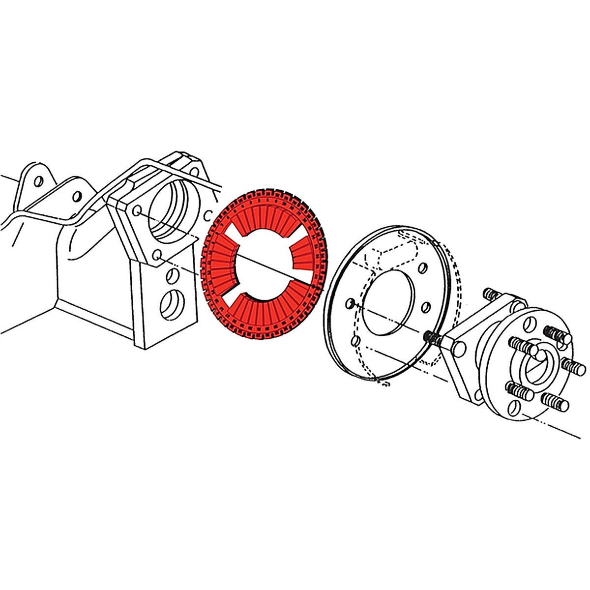 SPC - 75800 - Dual Angle Shim (red)