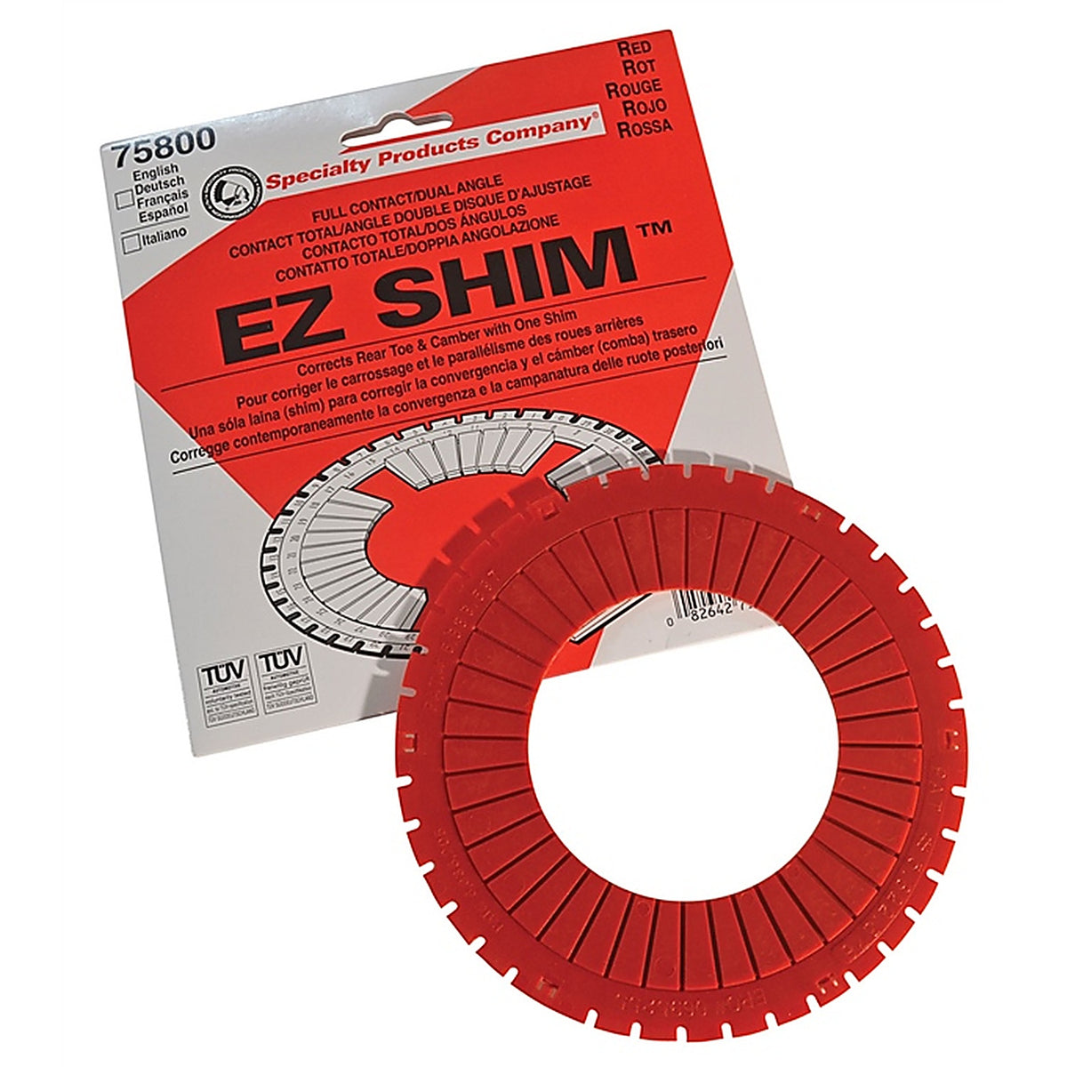 SPC - 75800 - Dual Angle Shim (red)