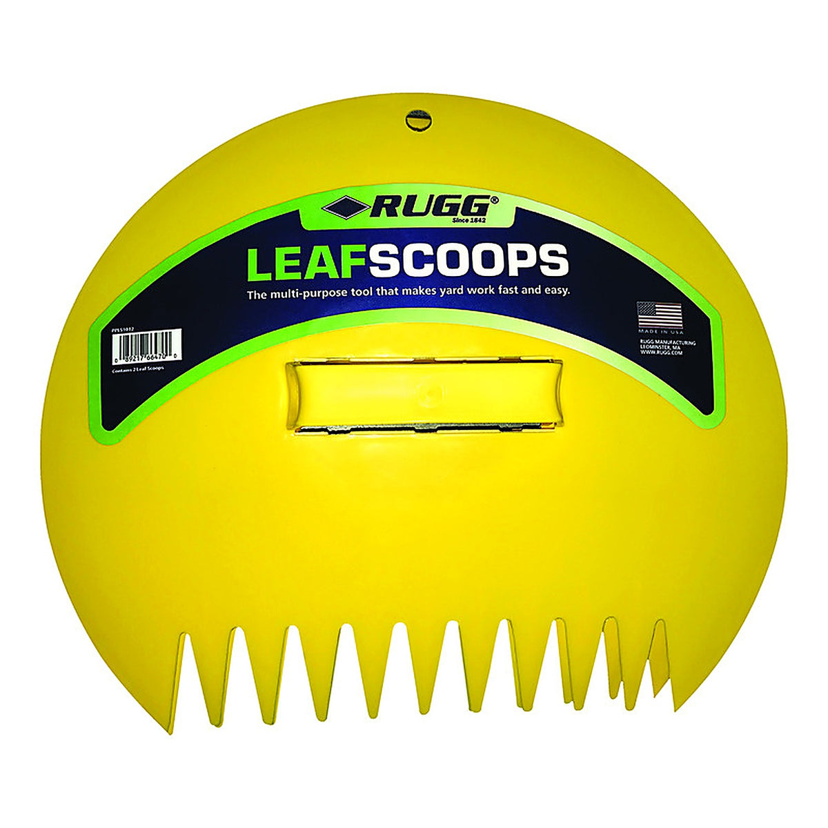 Rugg - PPLS1012 - 12.25 in. 11 Tine Poly Leaf Scoop