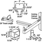 Prime-Line - R 7144 - Plastic Center Guide Track Replacement Set 1 pk