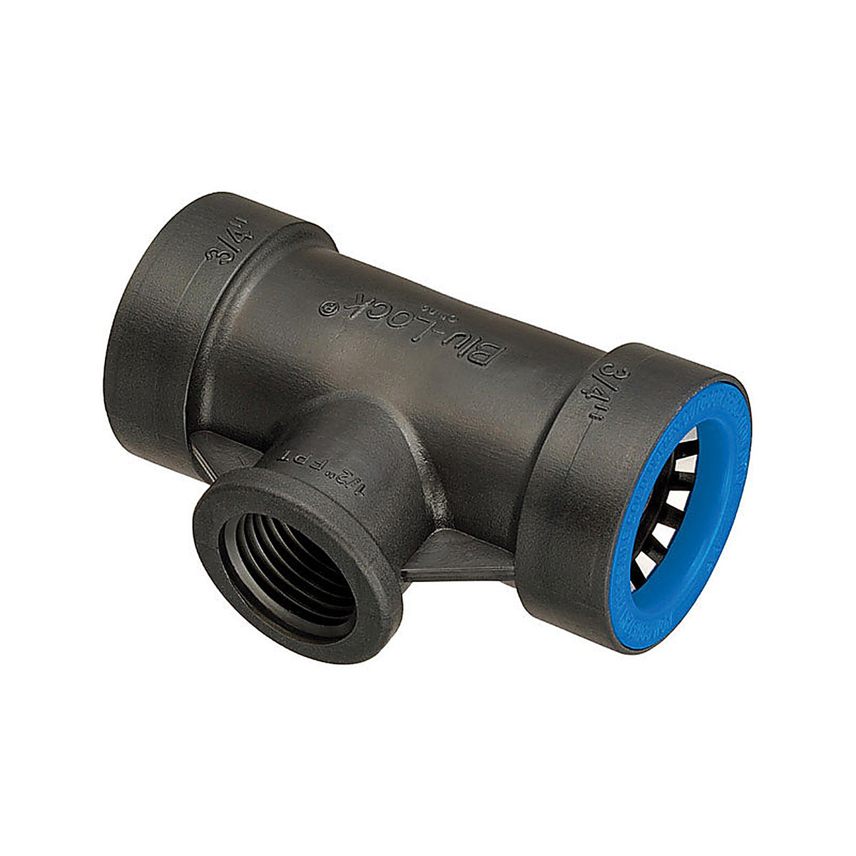Orbit - 31372 - Blu-Lock 3/4 in. Push X 1/2 in. D FPT Tee Connector