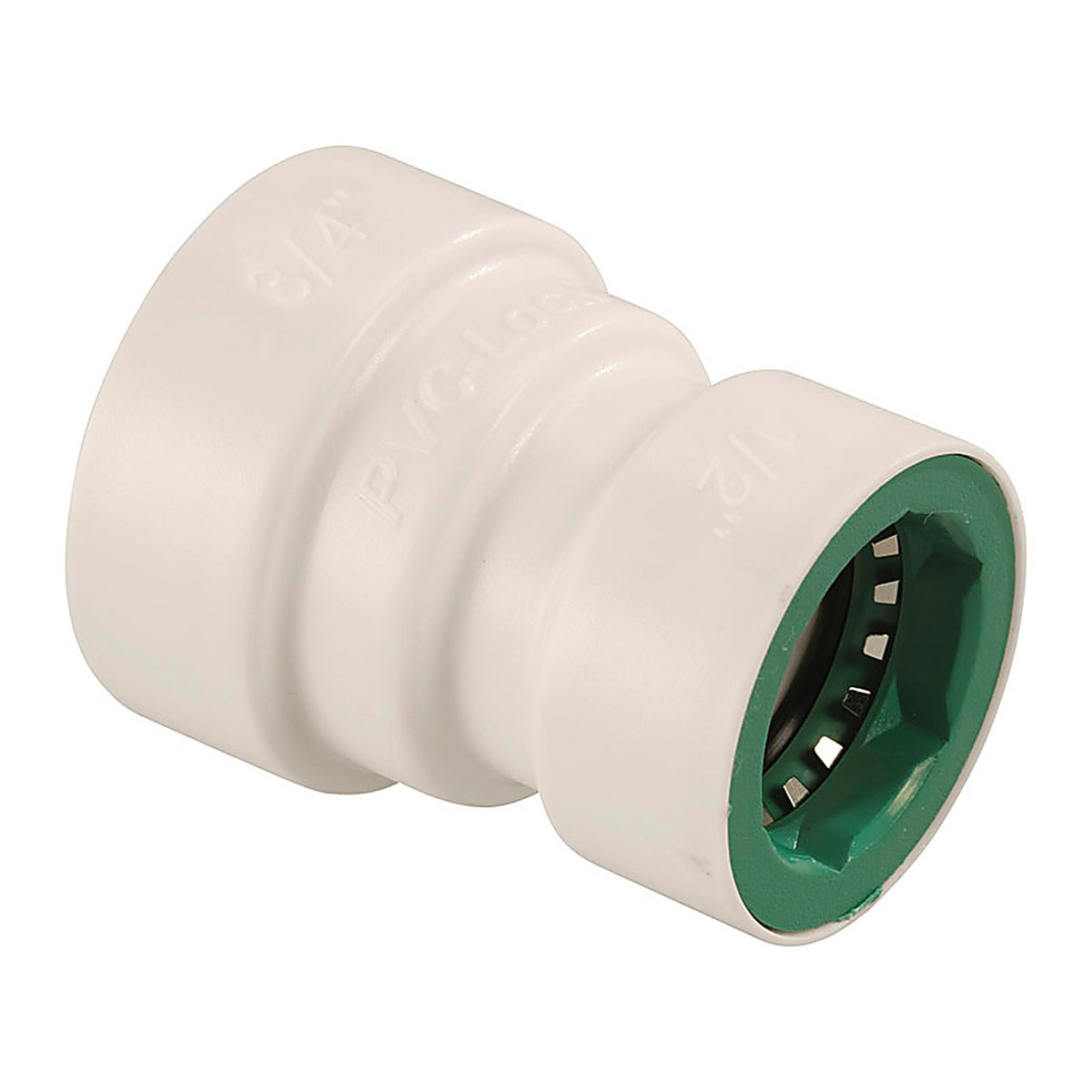 Orbit - 34779 - PVC-Lock 3/4 in. Push x 1/2 in. Dia. Push Plastic Coupling