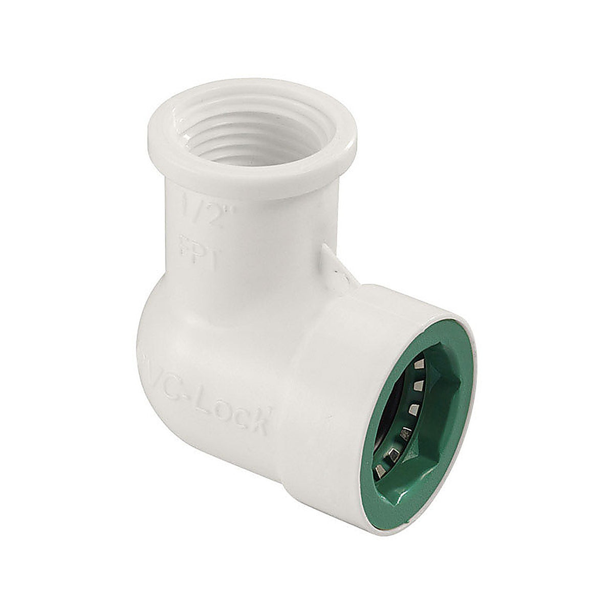 Orbit - 33775 - PVC-Lock 1/2 in. Push x 1/2 in. Dia. FPT Plastic Elbow