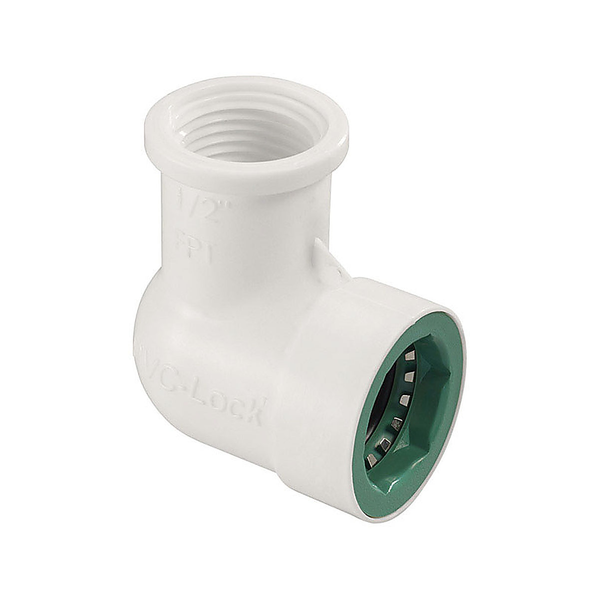 Orbit - 34775 - PVC-Lock 3/4 in. Push x 1/2 in. Dia. FPT Plastic Elbow
