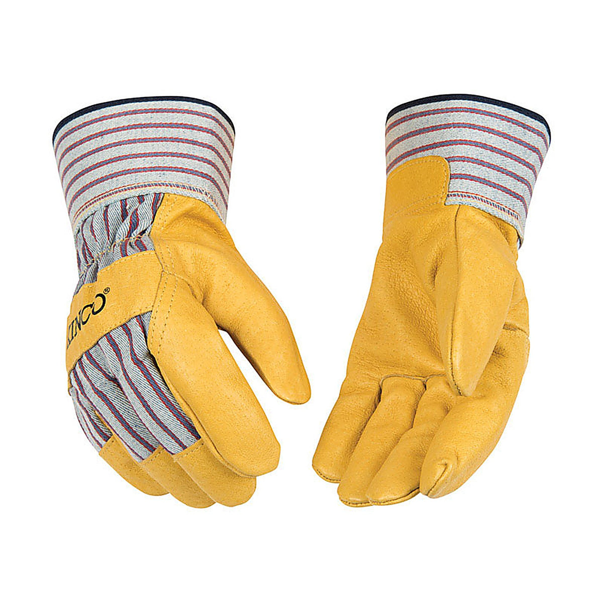 Kinco - 1917-M - Men's Indoor/Outdoor Palm Gloves Yellow M 1 pair