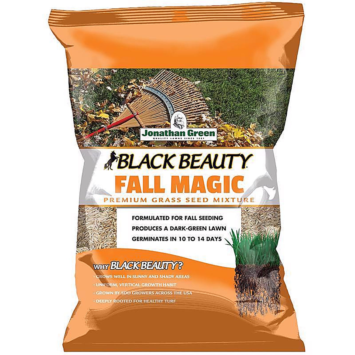 Jonathan Green - 10770 - Black Beauty Fall Magic All Grasses Sun or Shade Grass Seed 25 lb
