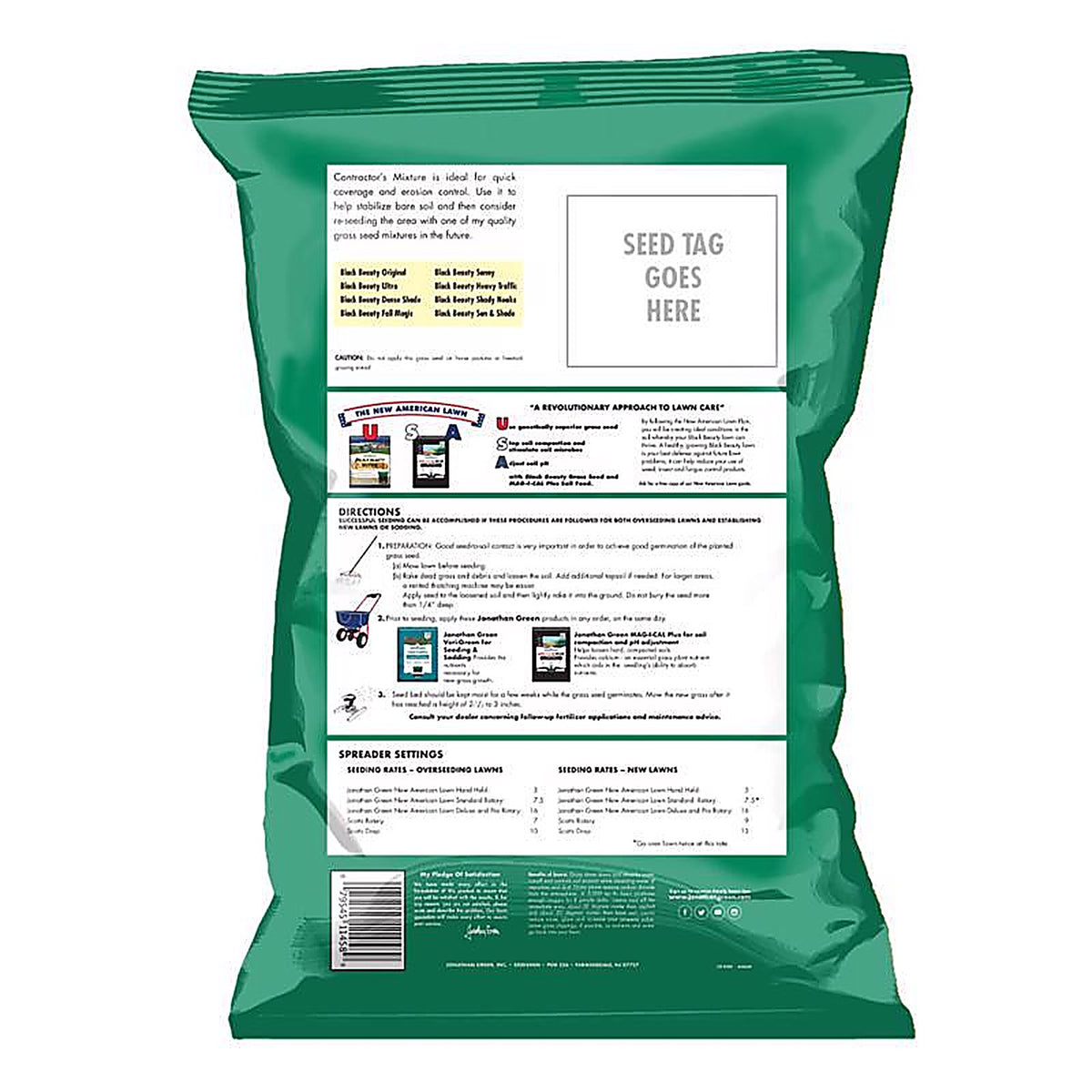 Jonathan Green - 11458 - Contractors Annual Ryegrass Full Sun/Medium Shade Grass Seed 25 lb