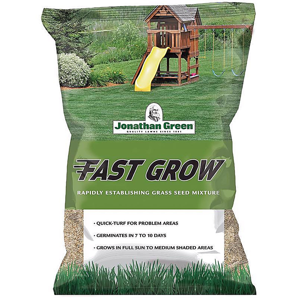 Jonathan Green - 10810 - Fast Grow Mixed Sun or Shade Grass Seed 25 lb