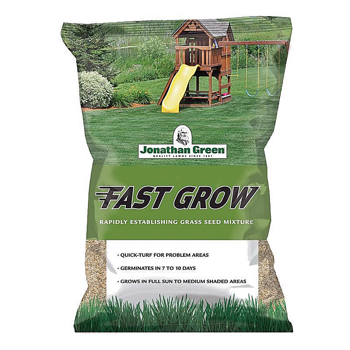 Jonathan Green - 10830 - Fast Grow Mixed Sun or Shade Grass Seed 15 lb
