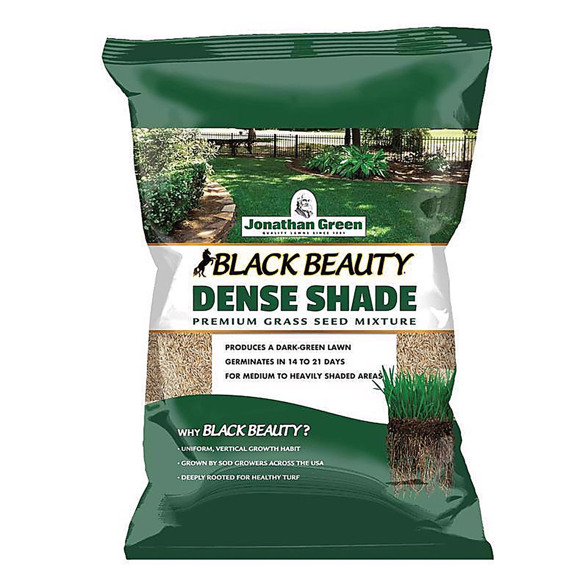 Jonathan Green - 10620 - Black Beauty Dense Shade Mixed Full Shade Grass Seed 7 lb