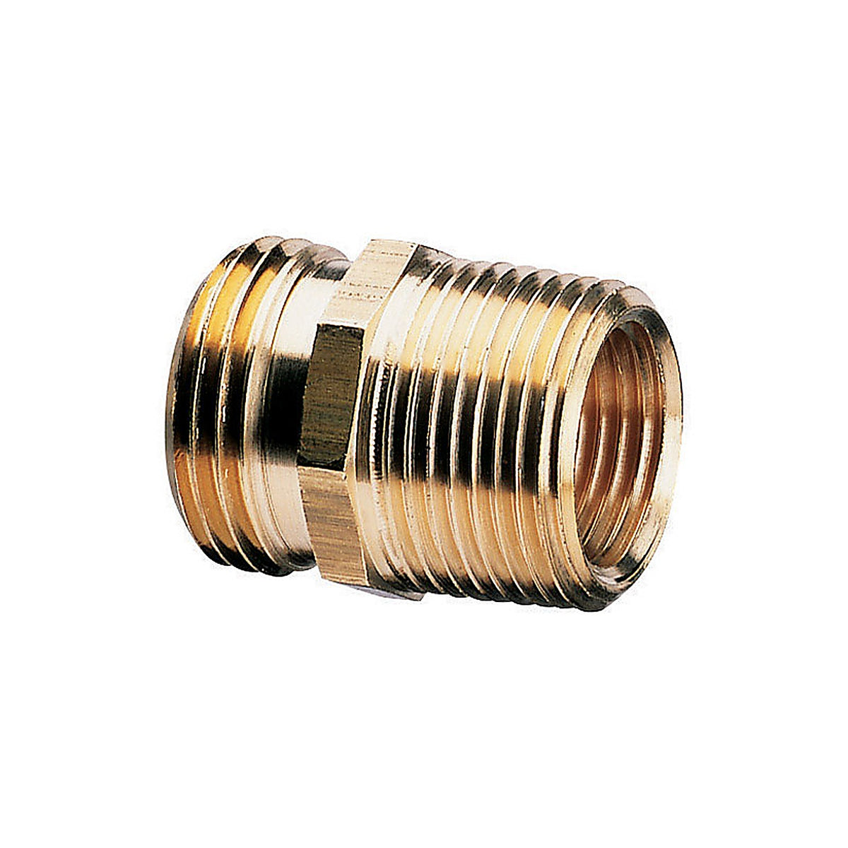GIlmour - 877054-1002 - Gilmour 3/4 in. Brass Threaded Double Male Hose Connector