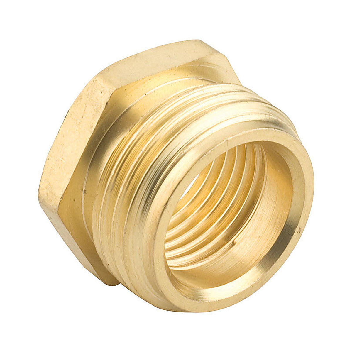 GIlmour - 807054-1002 - Gilmour 3/4 & 1/2 in. Brass Threaded Male/Female Hose Connector