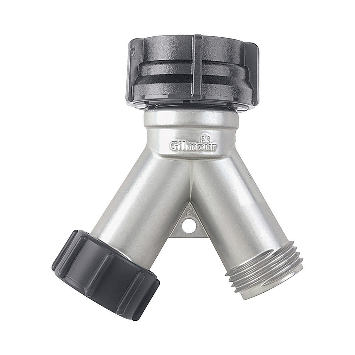 Gilmour - 808004-1001 - Zinc Threaded Double Male Y-Hose Connector