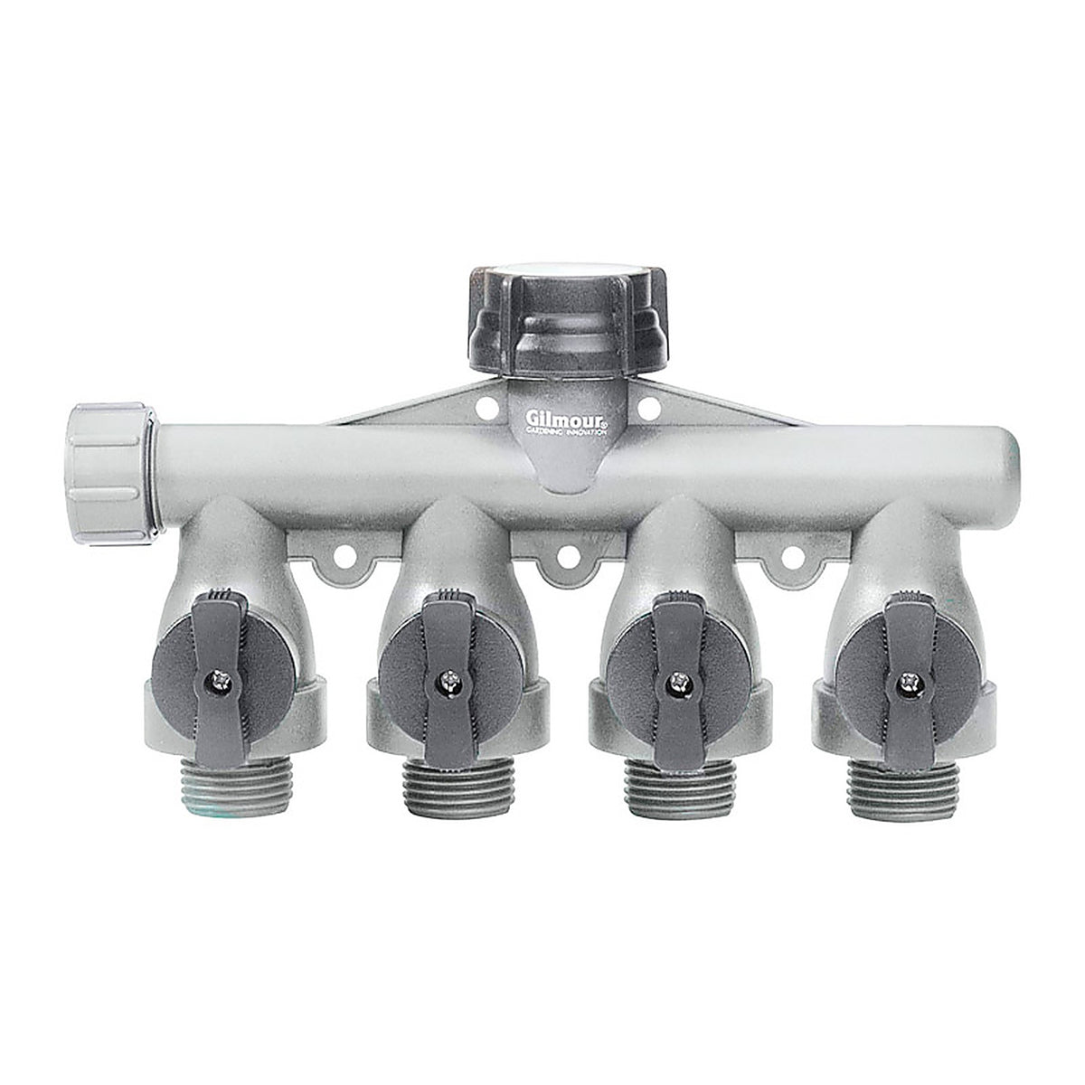 GIlmour - 800414-1001 - Gilmour 5/8 in. Polymer Threaded Male 4-Way Shut-off Valve