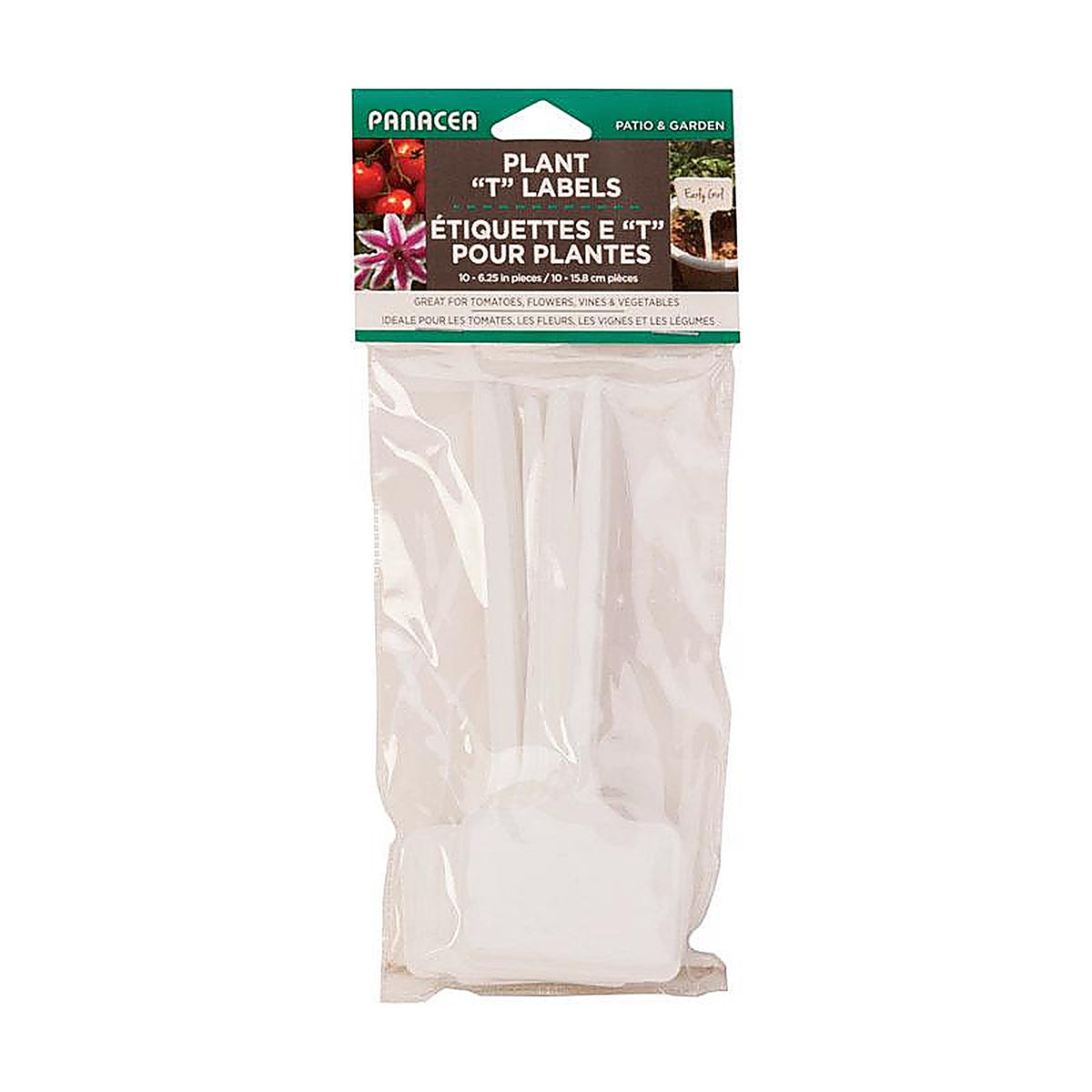 Panacea - 86843A - 6 in. H X 2.25 inch ft. W White Plastic Plant Label