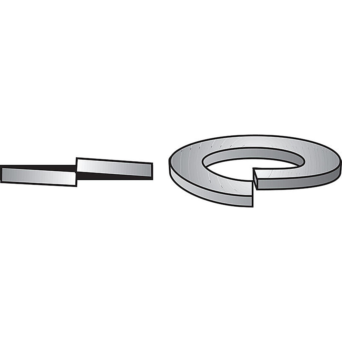 Hillman - 661305 - 5/8 in. D Zinc-Plated Steel Split Lock Washer 400 pc