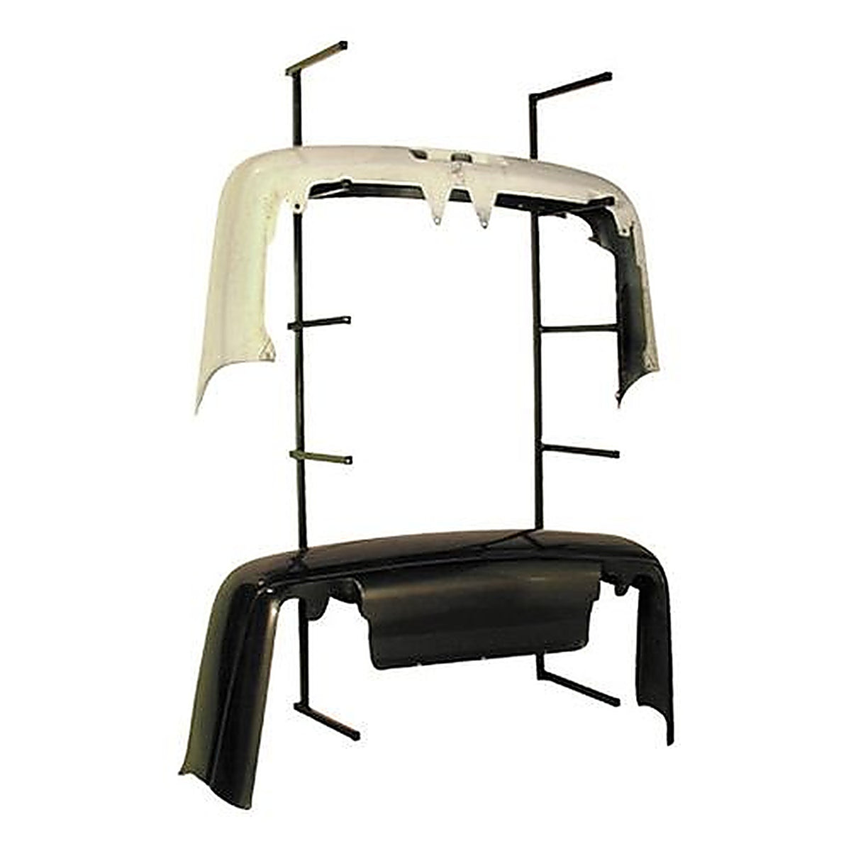 Keysco - 77784 - Tools Wall Mounted Bumper Storage Rack, 18 Inch D X 6 Feet H