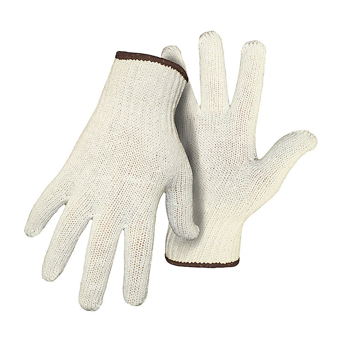 Boss - 300W - Men's Indoor/Outdoor String Knit Reversible Work Gloves White L 1 pair