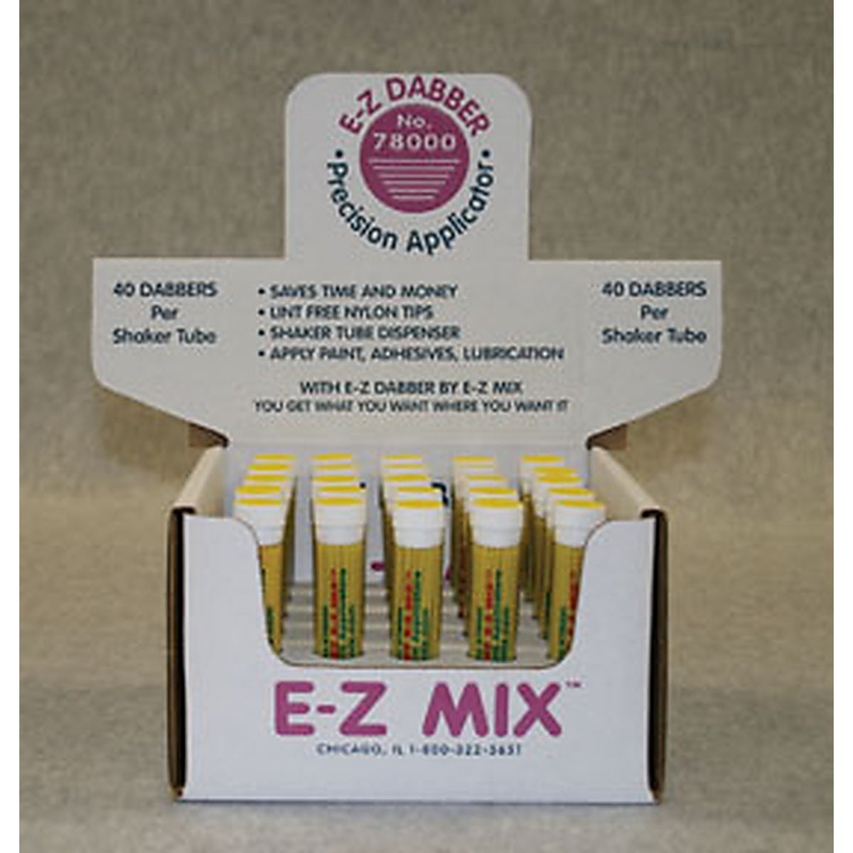 EZ Mix - 78000-E - E-Z Dabber Bottle with 40 Dabbers