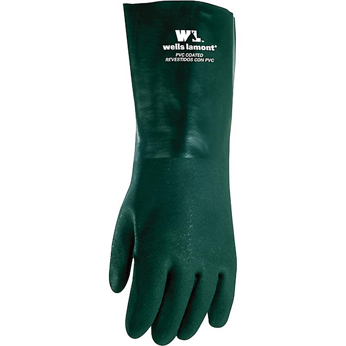 Wells Lamont - 167L - Men's Indoor/Outdoor PVC Chemical Gloves Green L 1 pair