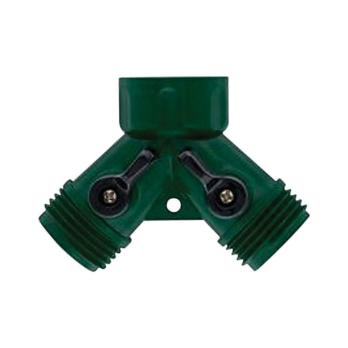 Orbit - 67745 - 3/4 in. Plastic Threaded Female/Male Y-Hose Connector with Shut Offs
