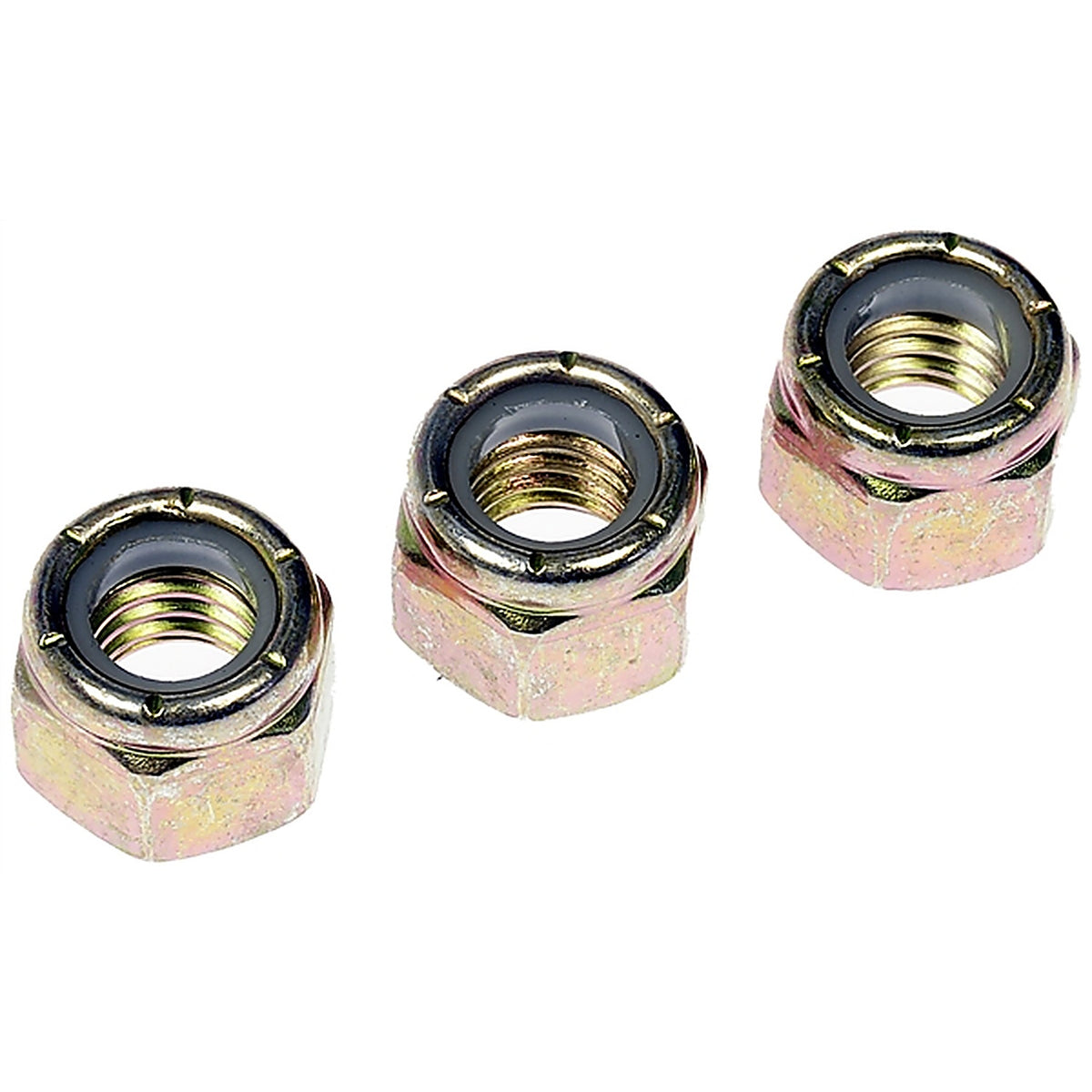 Dorman - 784-758 - HEX Lock Nuts with Nylon Ring-Grade 2-Thread Size3/8-16 in., Height29/64 in