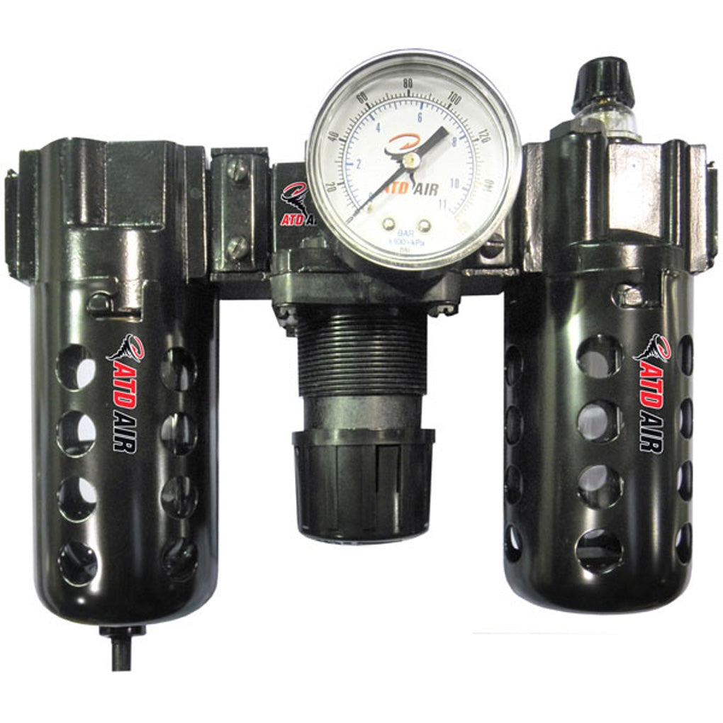 ATD - 7872 - Poly Filter, Regulator, Lubricator and Gauge Modular Unit with Manual Drain