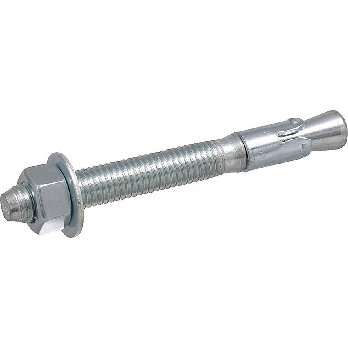 Hillman - 370989 - 1/2 in. Dia. x 4-1/2 in. L Steel Round Head Wedge Anchor - 10/Pack
