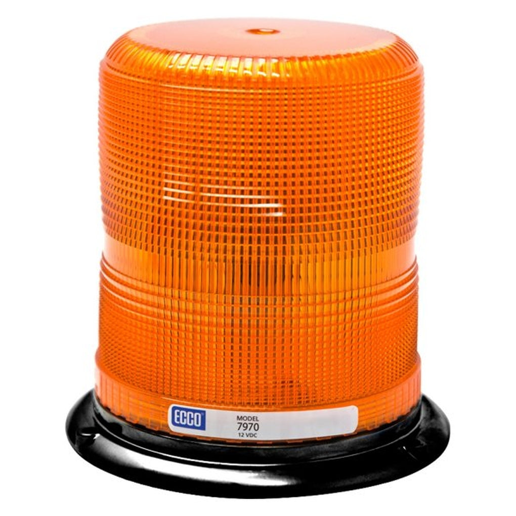 ECCO - 7970A - LED Beacon - Pulse II, 12-48VDC, Pulse8 Flash, 7in, Amber
