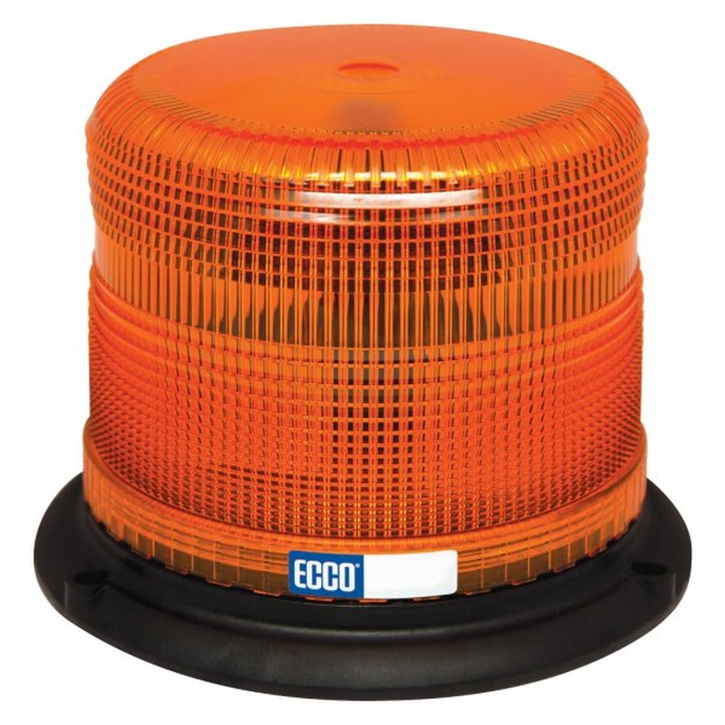 ECCO - 7975A - LED Beacon - Pulse II, Aluminum Base, Epoxy Filled, Low Profile, 12-24VDC, 11 Flash Patterns, Amber