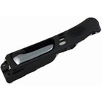 Dorman|79828|Interior Door Handle Front Left With Memory Adjust System Chrome Lever Black