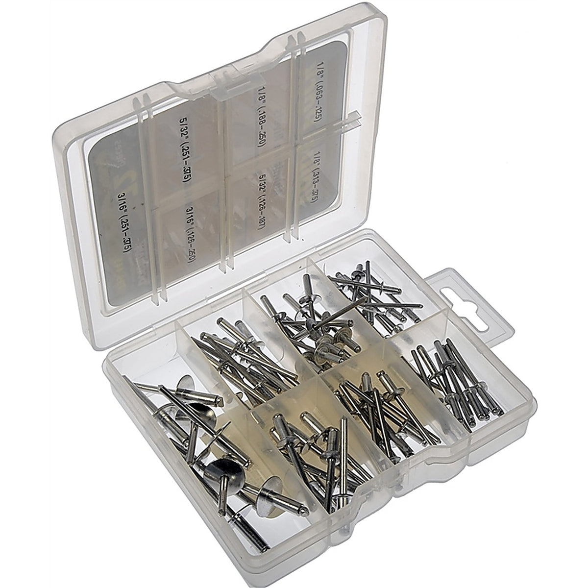 Dorman - 799-445 - Aluminum Rivets Value Pack- 7 Skus- 72 Pieces