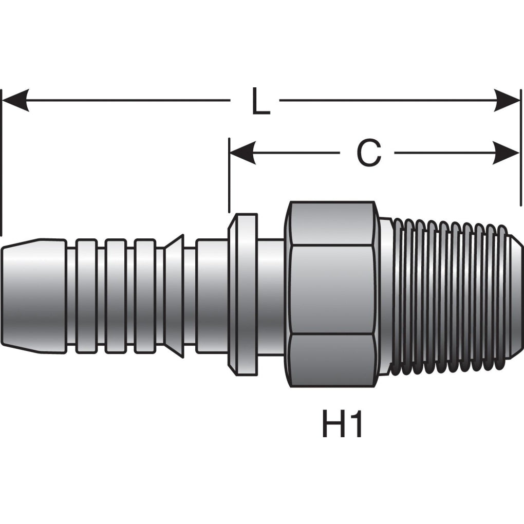 Gates - 80009 - Hydraulic Coupling / Adapter
