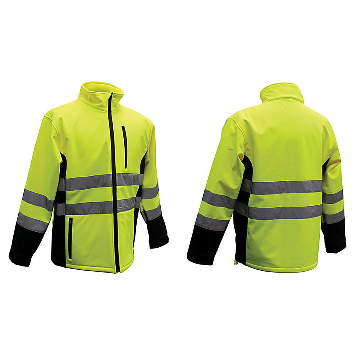 Boss - 3SS7000X - Hi-Vis Yellow Polyester Rain Jacket XL