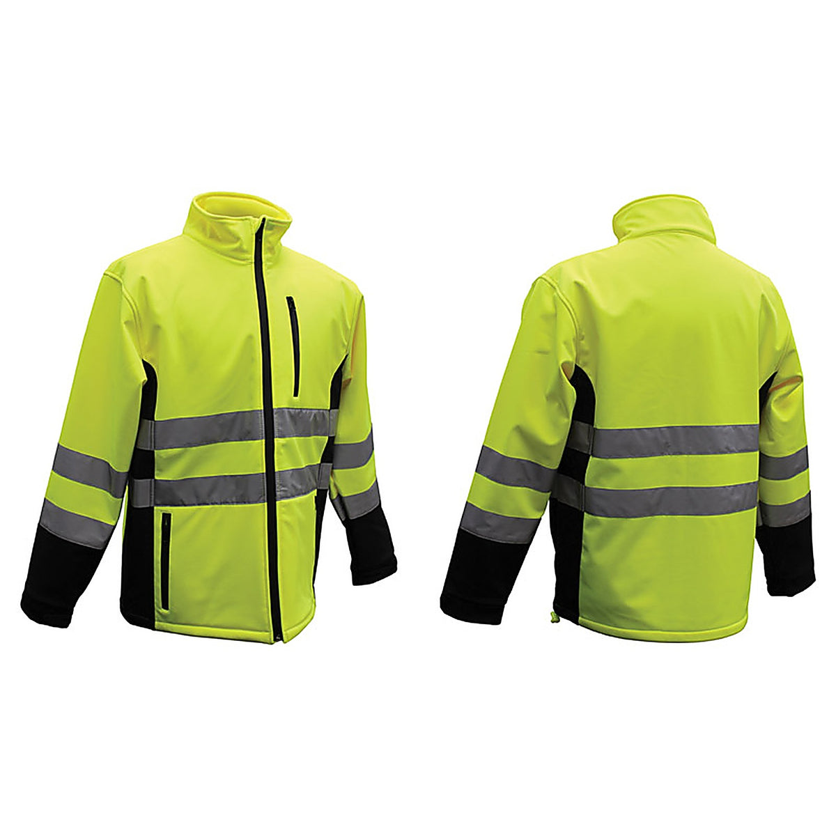 Boss - 3SS7000M - Hi-Vis Yellow Polyester Rain Jacket M