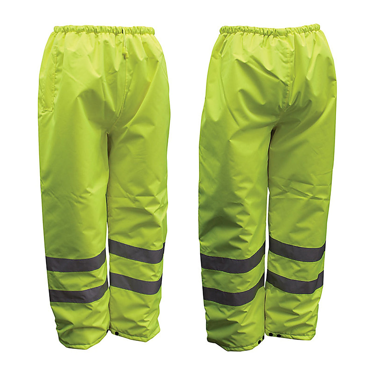 Boss - 3NR4000M - Hi-Vis Insulated Yellow Polyester Rain Pants M