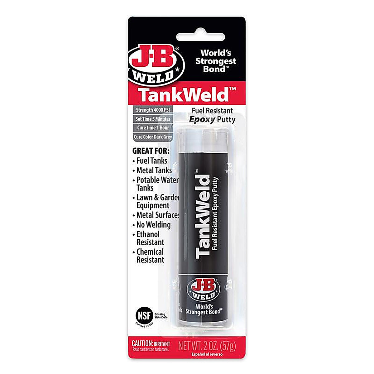 J-B Weld - 8217 - TankWeld High Strength Automotive Epoxy Putty 1 oz.