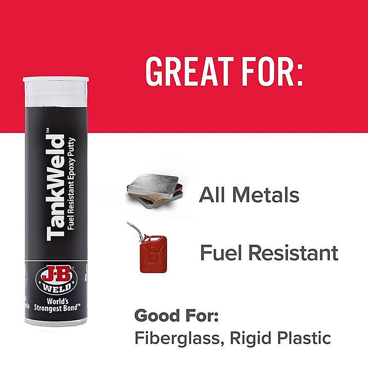 J-B Weld - 8217 - TankWeld High Strength Automotive Epoxy Putty 1 oz.