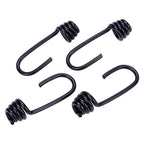 Keeper - 6453 - Black Bungee Cord Hooks 1/4 to 5/16 in. - 4/Pack