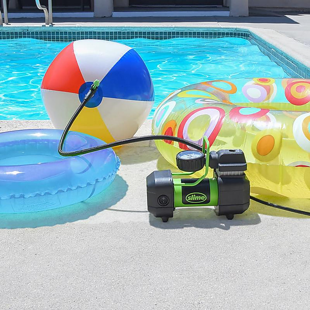 Slime - 40045 - 120 volt 150 psi Garage Tire Inflator/Accessory Kit