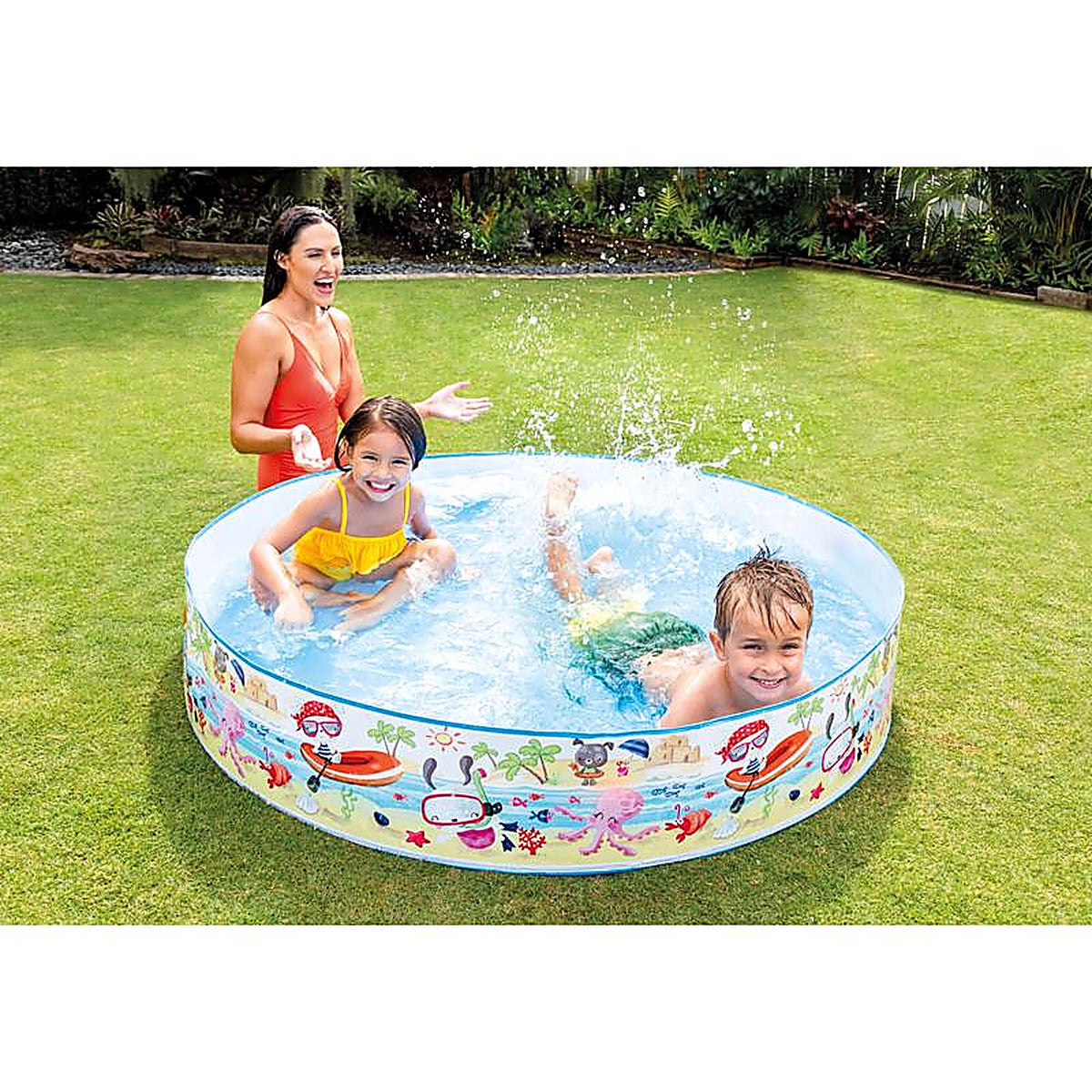 Intex - 56451EP - 117 gal. Round Plastic Snapset Pool 10 in. H x 5 ft. Dia.