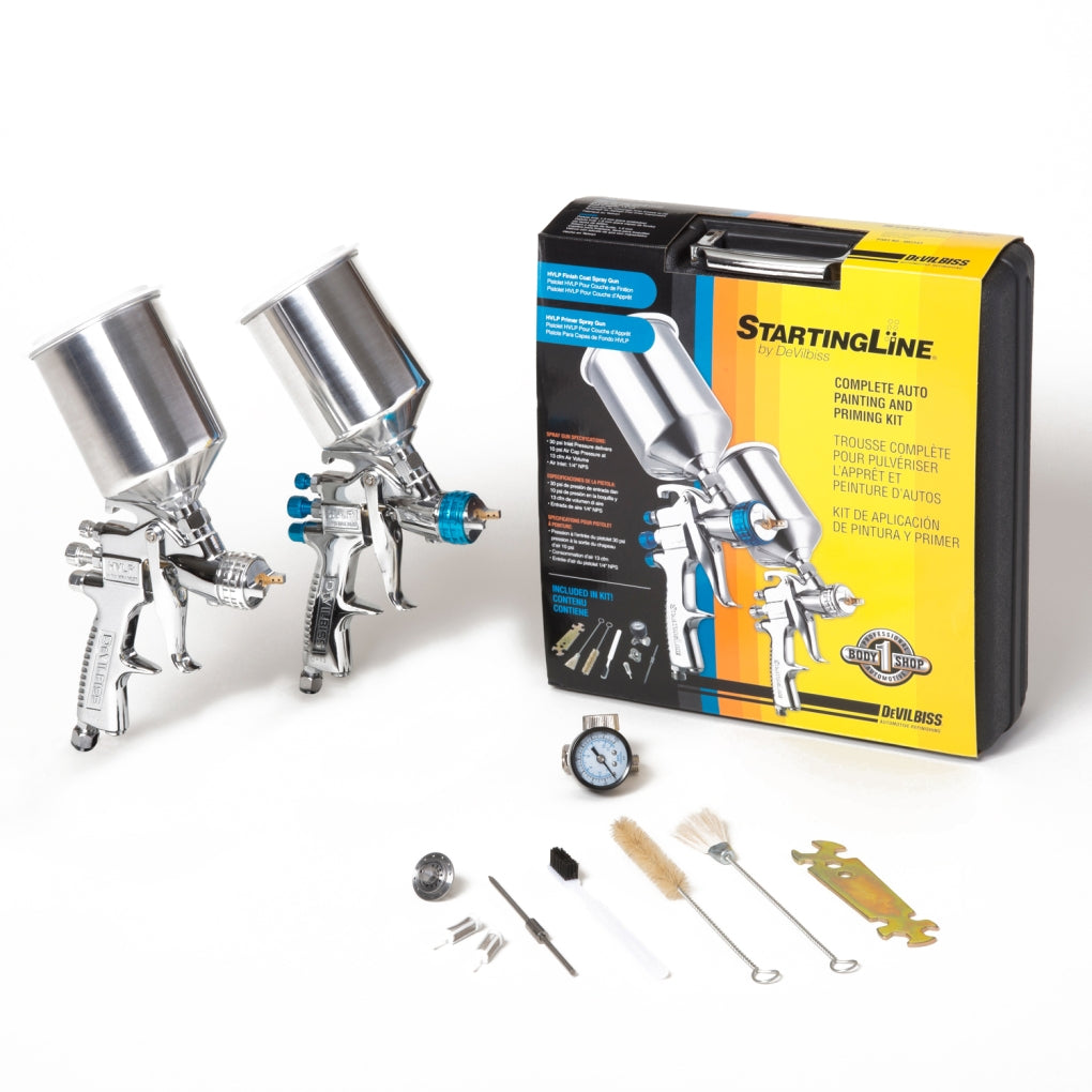 DeVilbiss - 802343 - StartingLine HVLP Complete Auto Painting and Priming Gun Kit