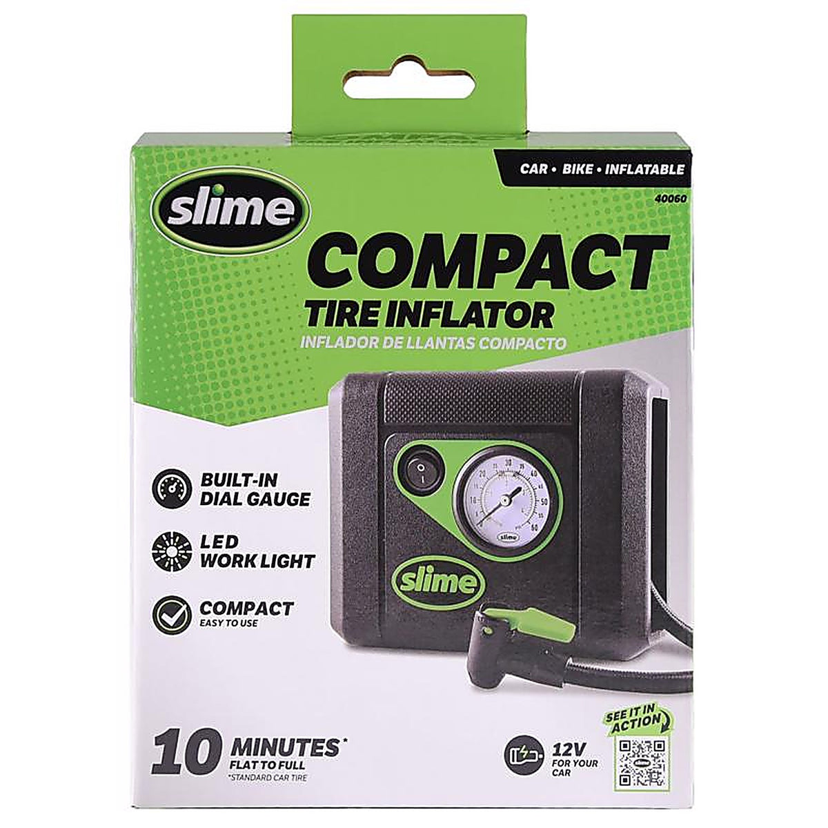 Slime - 40060 - 12 volt 100 psi Inflator