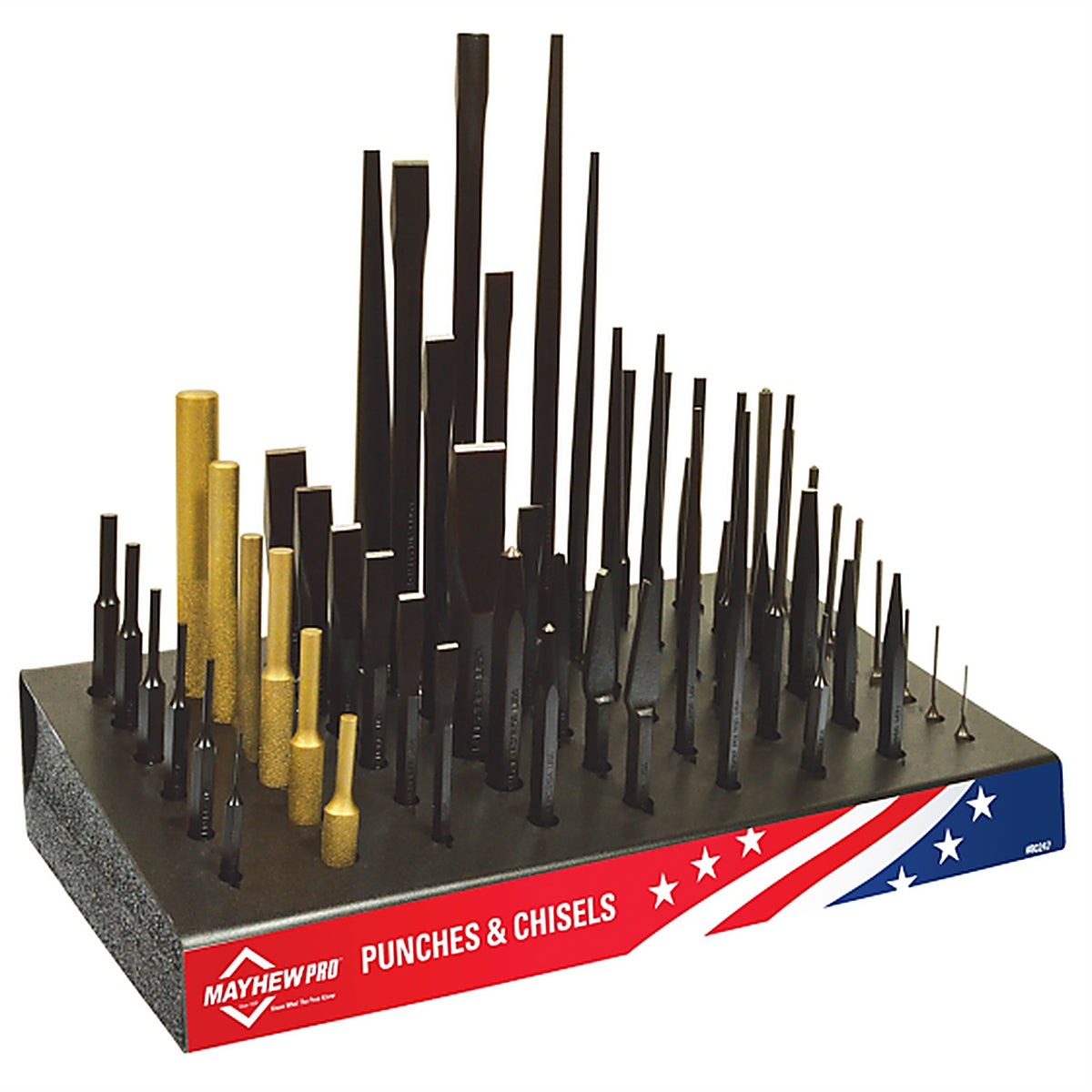 Mayhew - 80247 - Punch and Chisel Display - 57 Piece